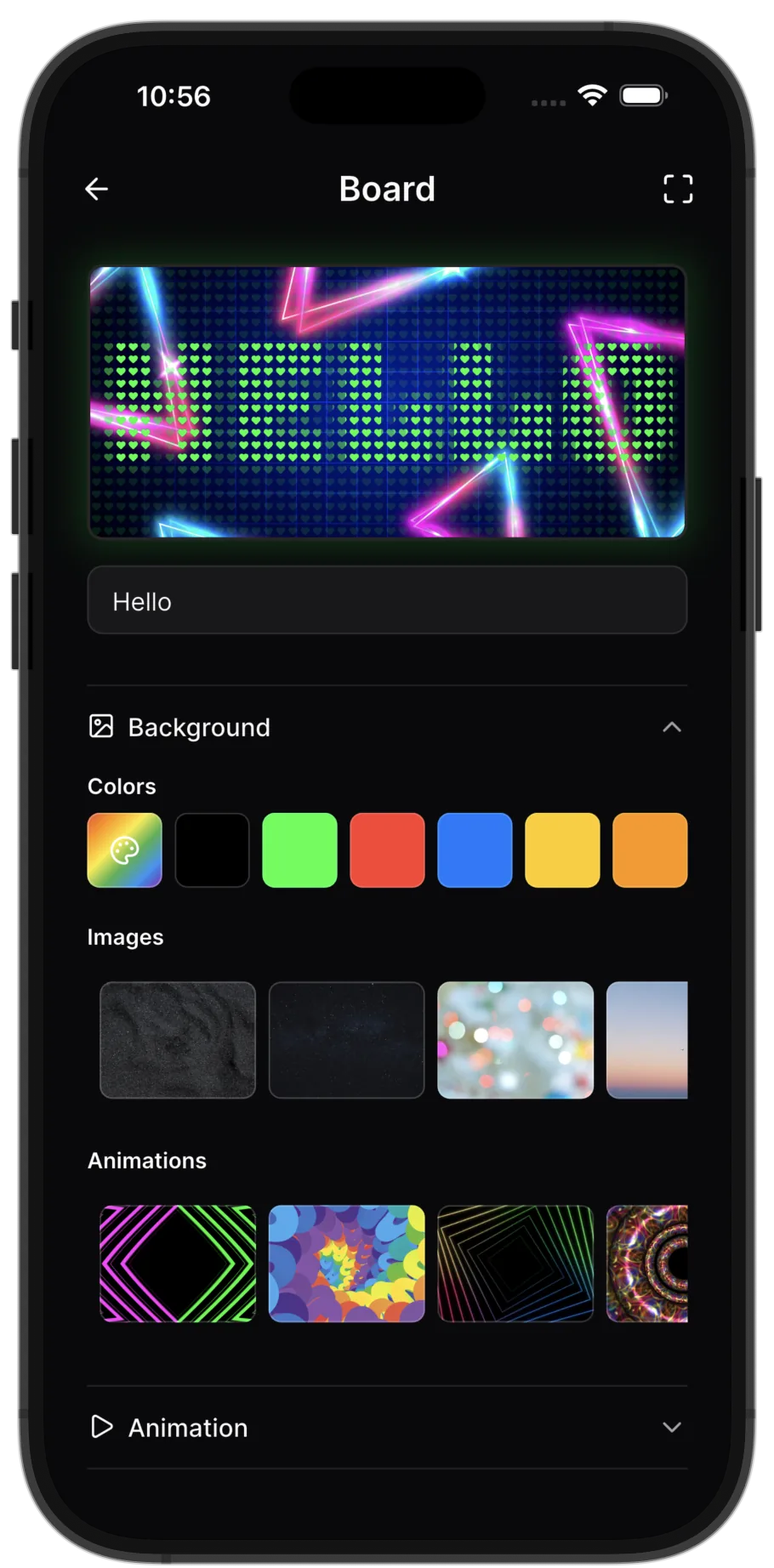 LED Banner Background Editor