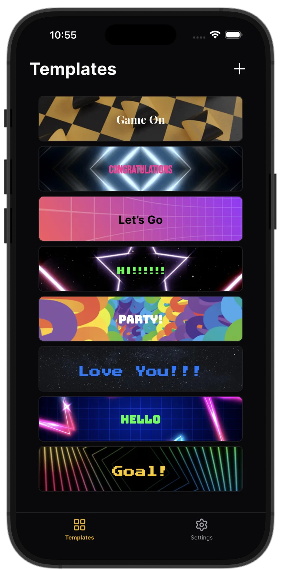 LED Banner Templates Library